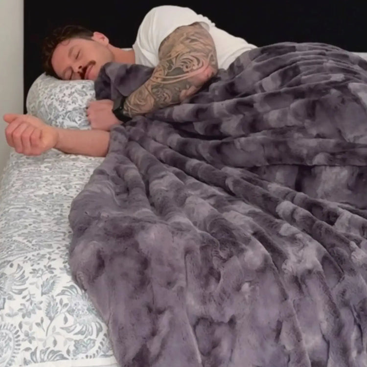 Charcoal Gray Luxury Blanket