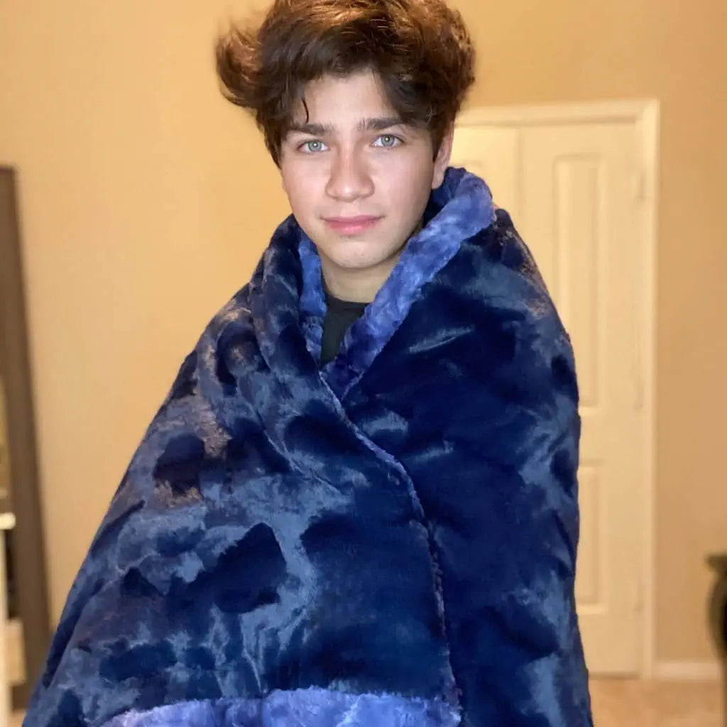 Navy Blue Luxury Blanket