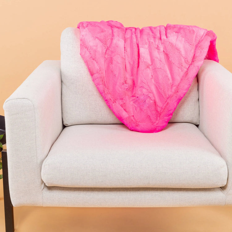 Neon Pink Luxury Blanket