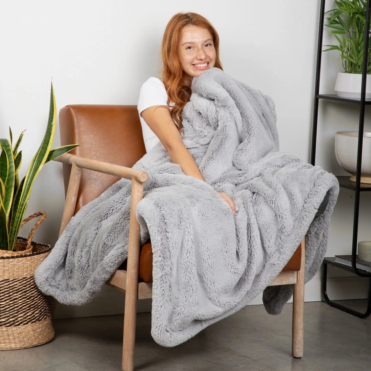 Silver Bunny Blanket