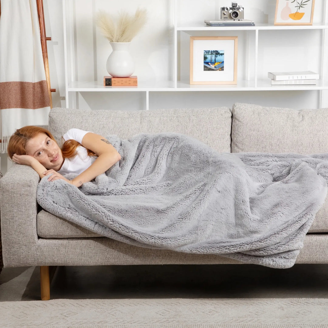 Silver Bunny Blanket