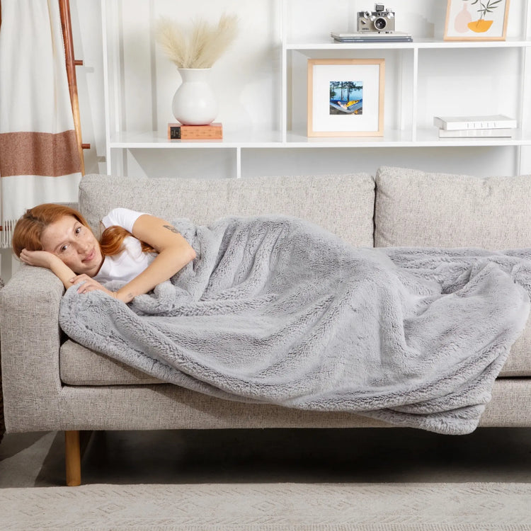 Silver Bunny Blanket