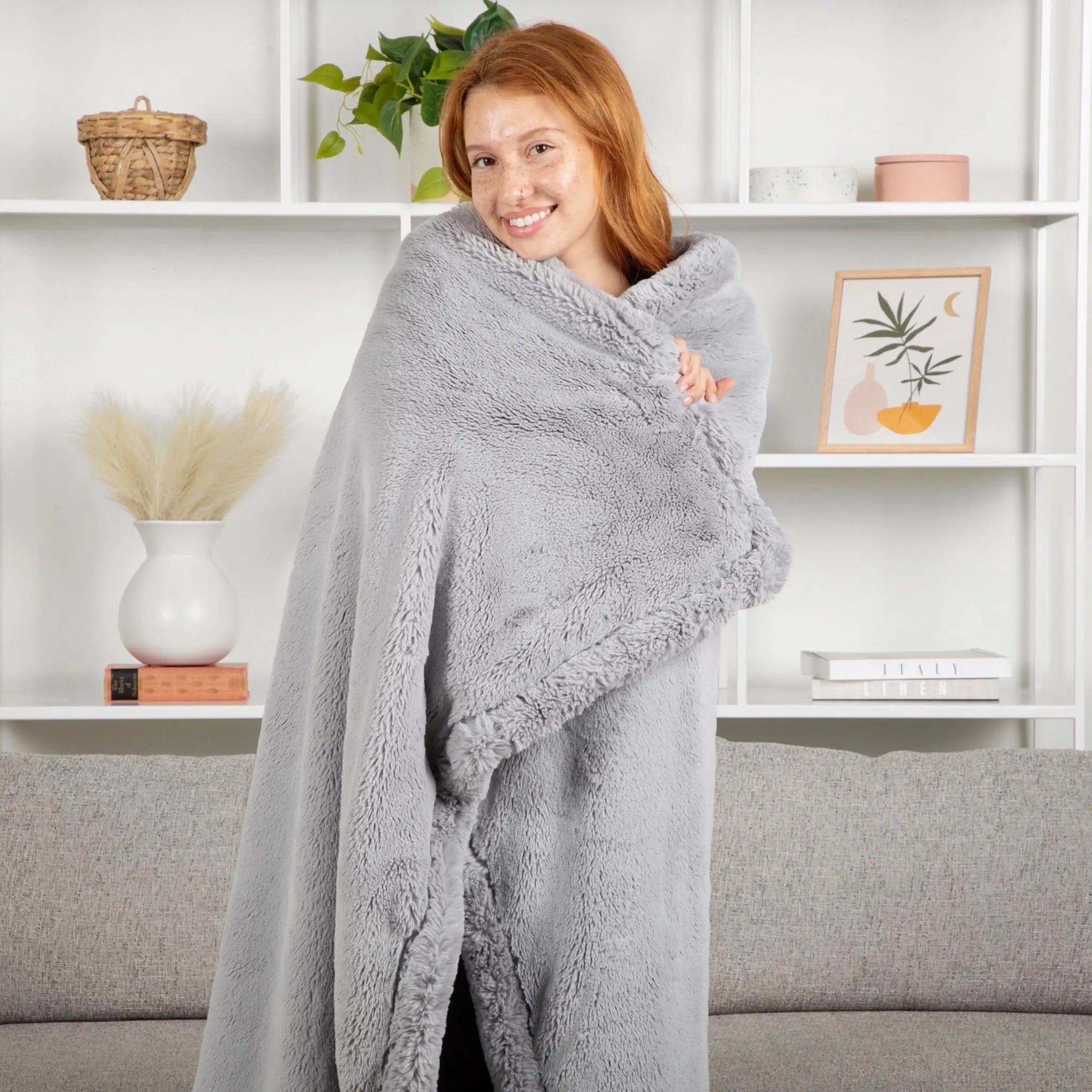 Silver Bunny Blanket